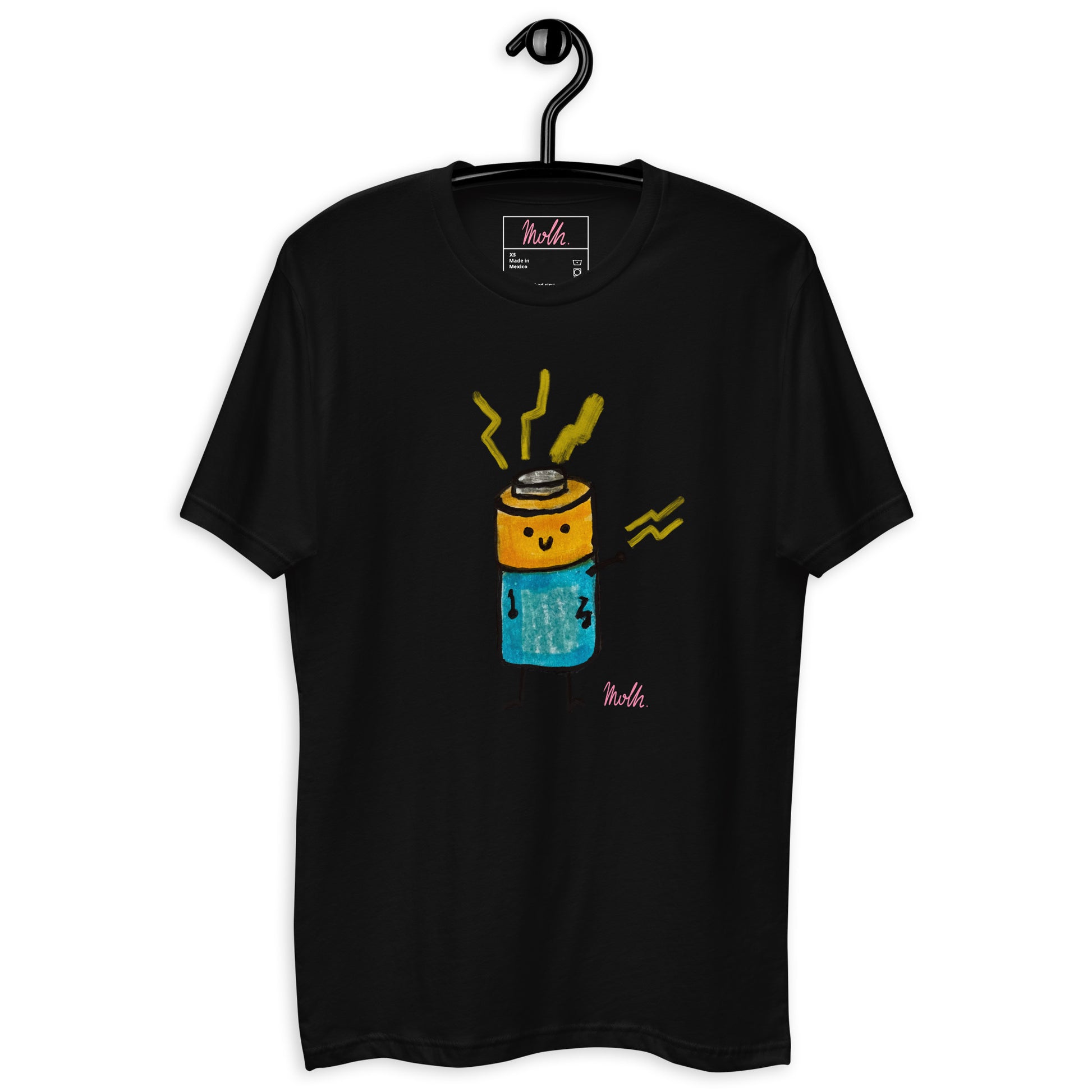 Battery, t-shirt, molh, upgrade, cotton