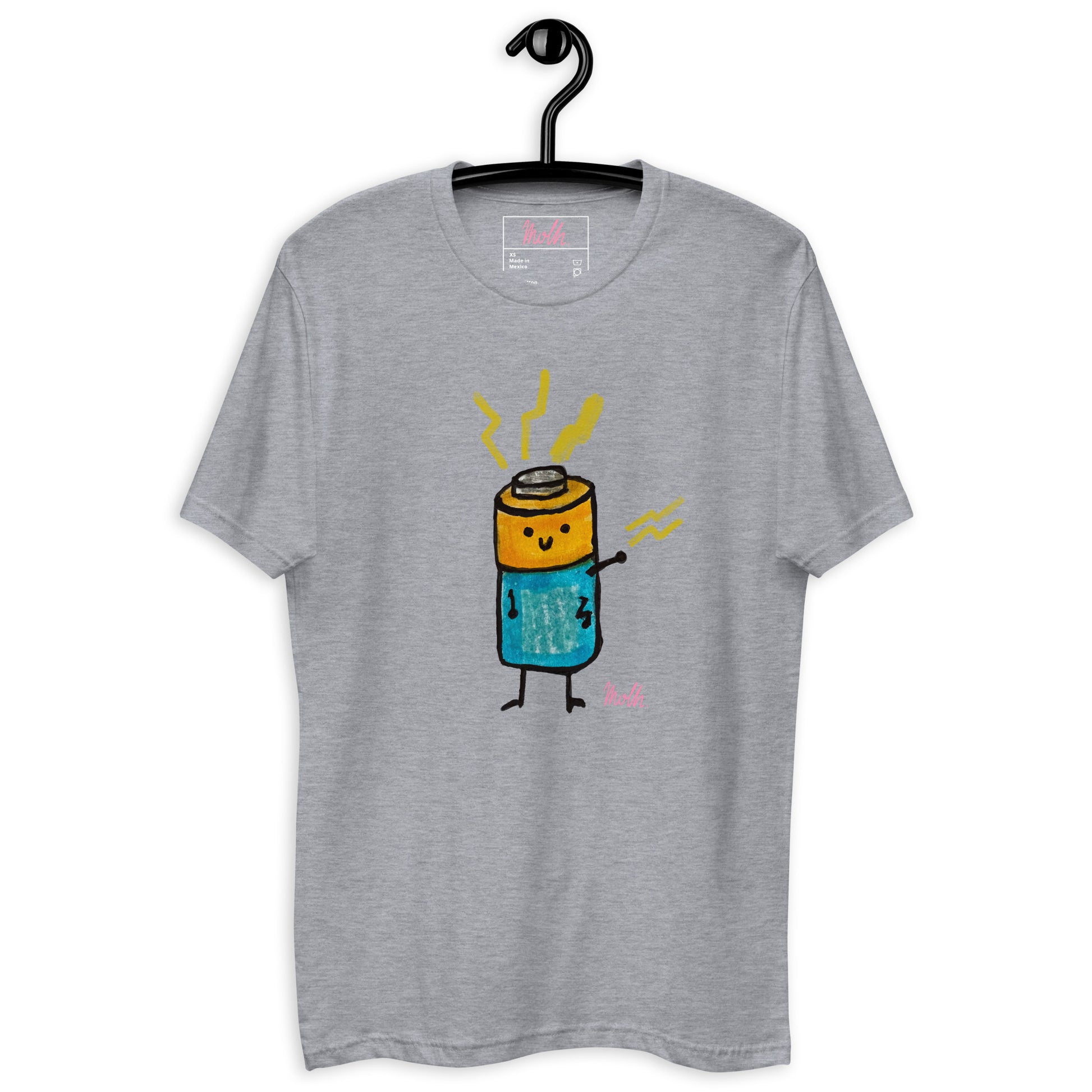 Battery, t-shirt, molh, upgrade, cotton