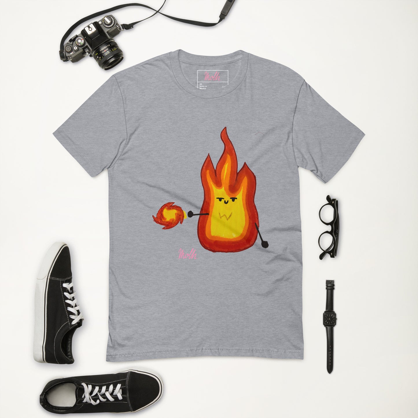 Dr. Strange of fire printed - T-shirt, molh, style upgrade