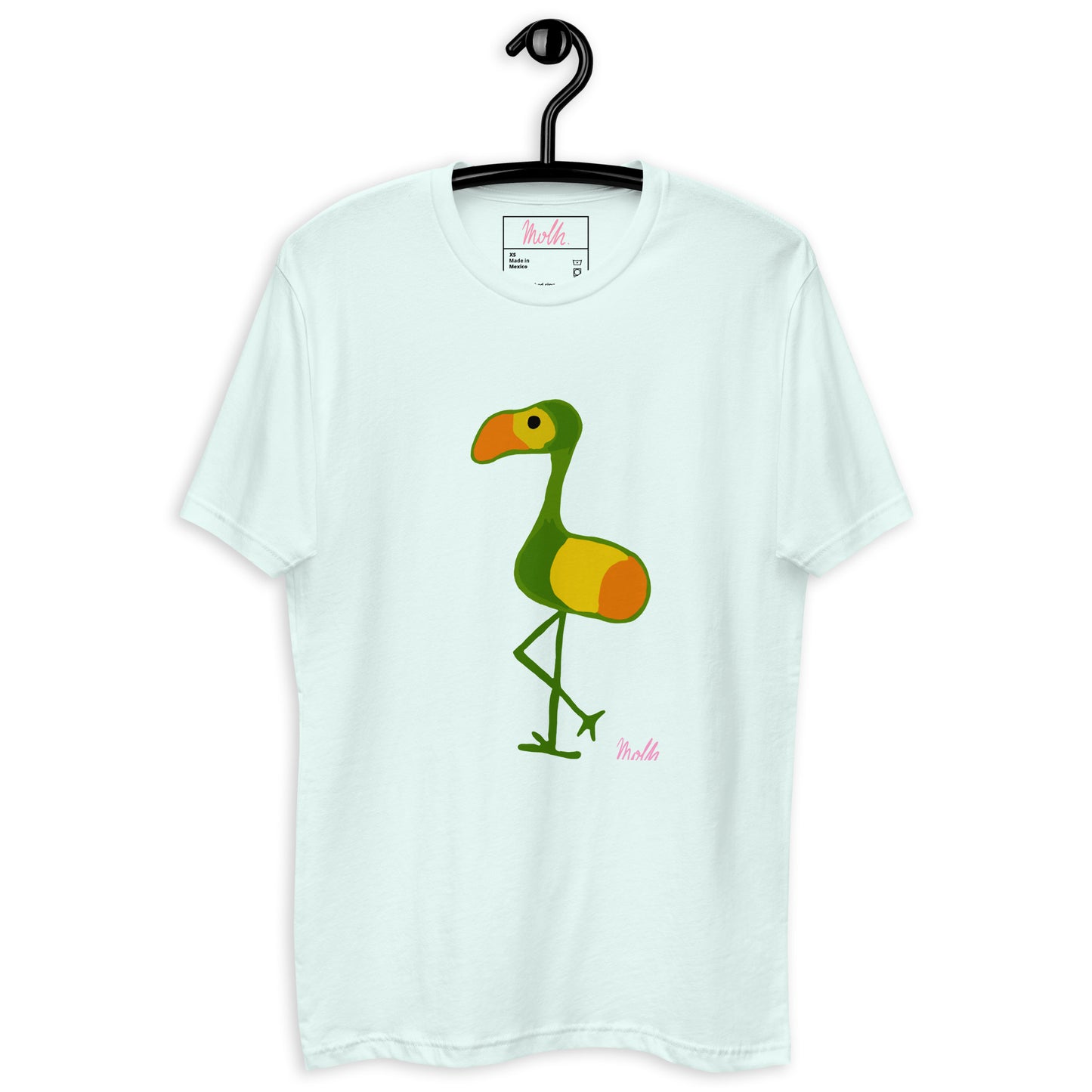 Green Flaming printed T-shirt upgrade, style