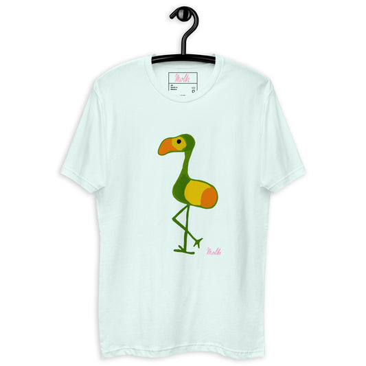Green Flaming printed T-shirt upgrade, style