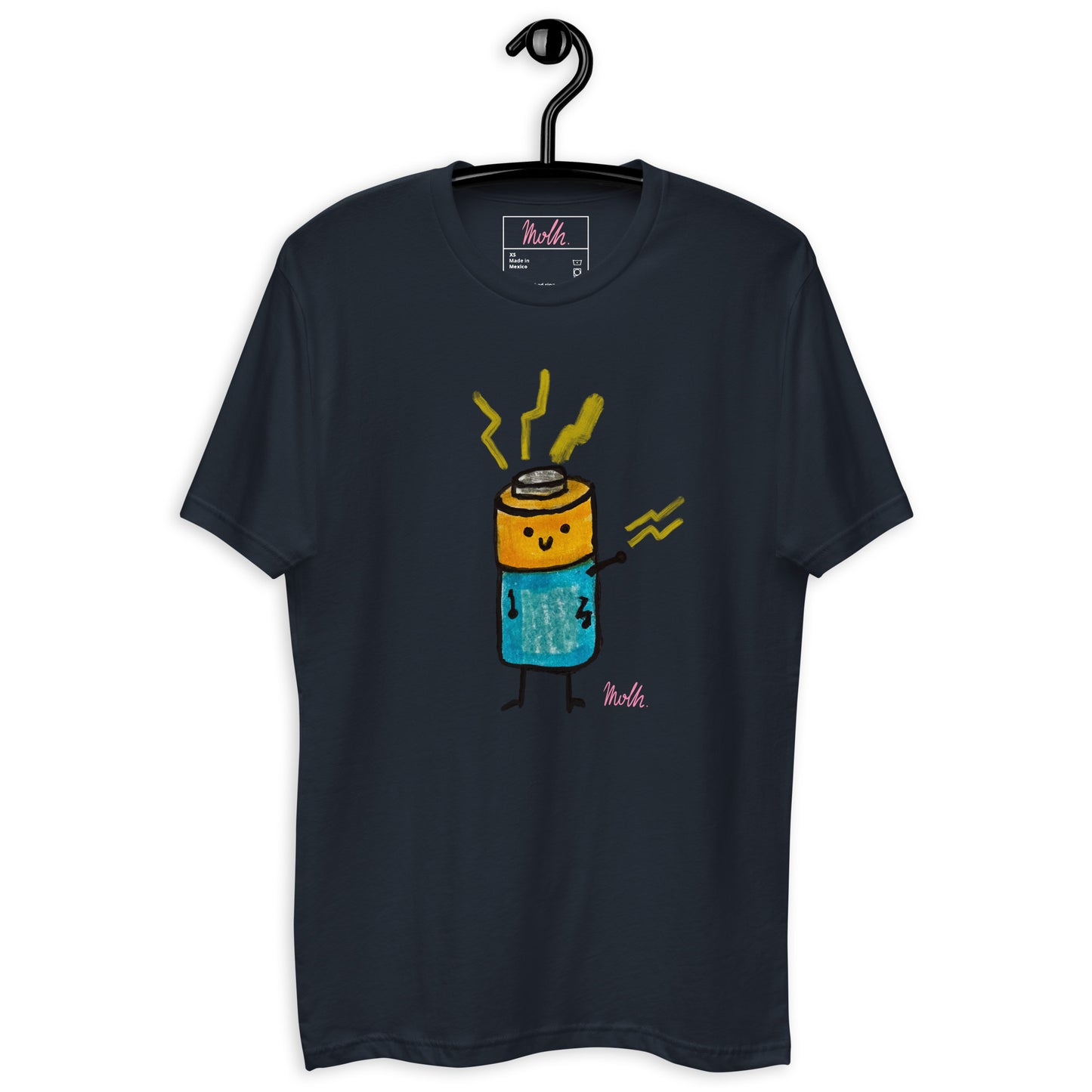 Battery, t-shirt, molh, upgrade, cotton