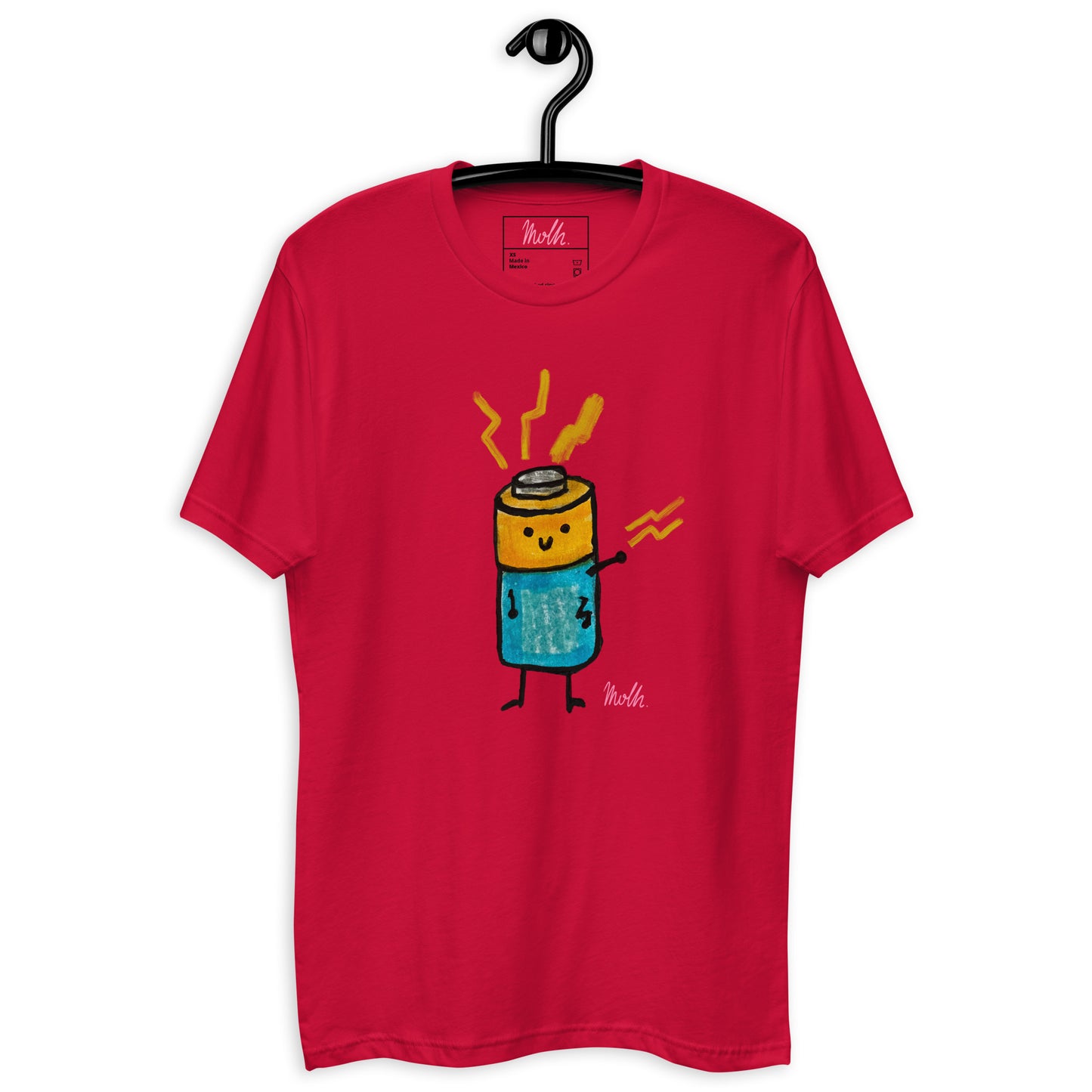 Battery, t-shirt, molh, upgrade, cotton