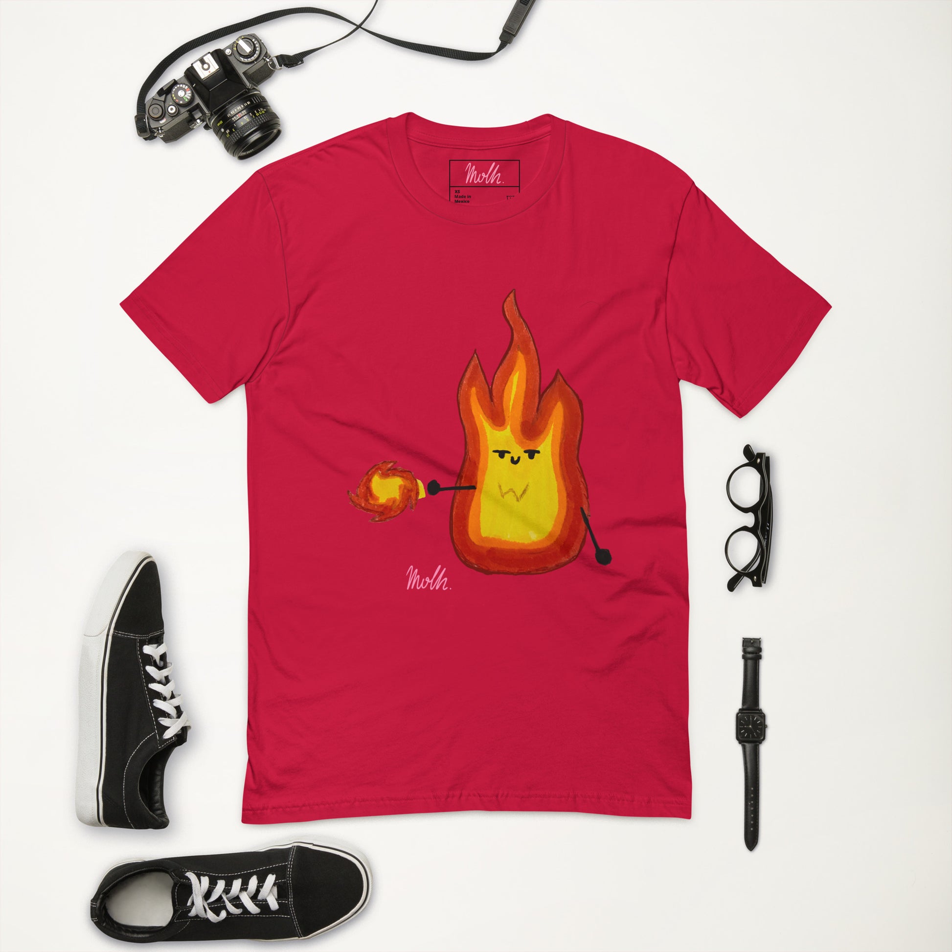 Dr. Strange of fire printed - T-shirt, molh, style upgrade
