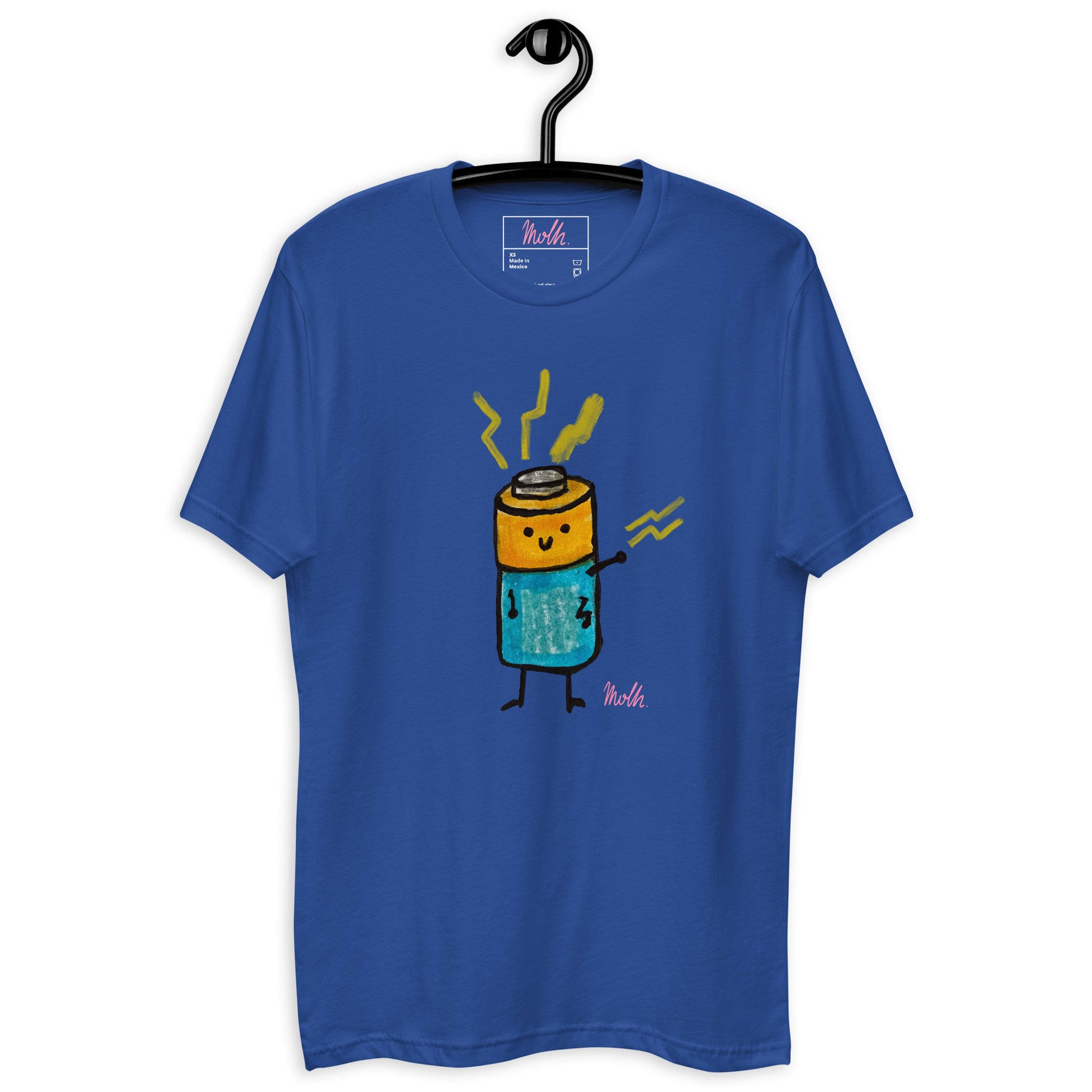 Battery, t-shirt, molh, upgrade, cotton