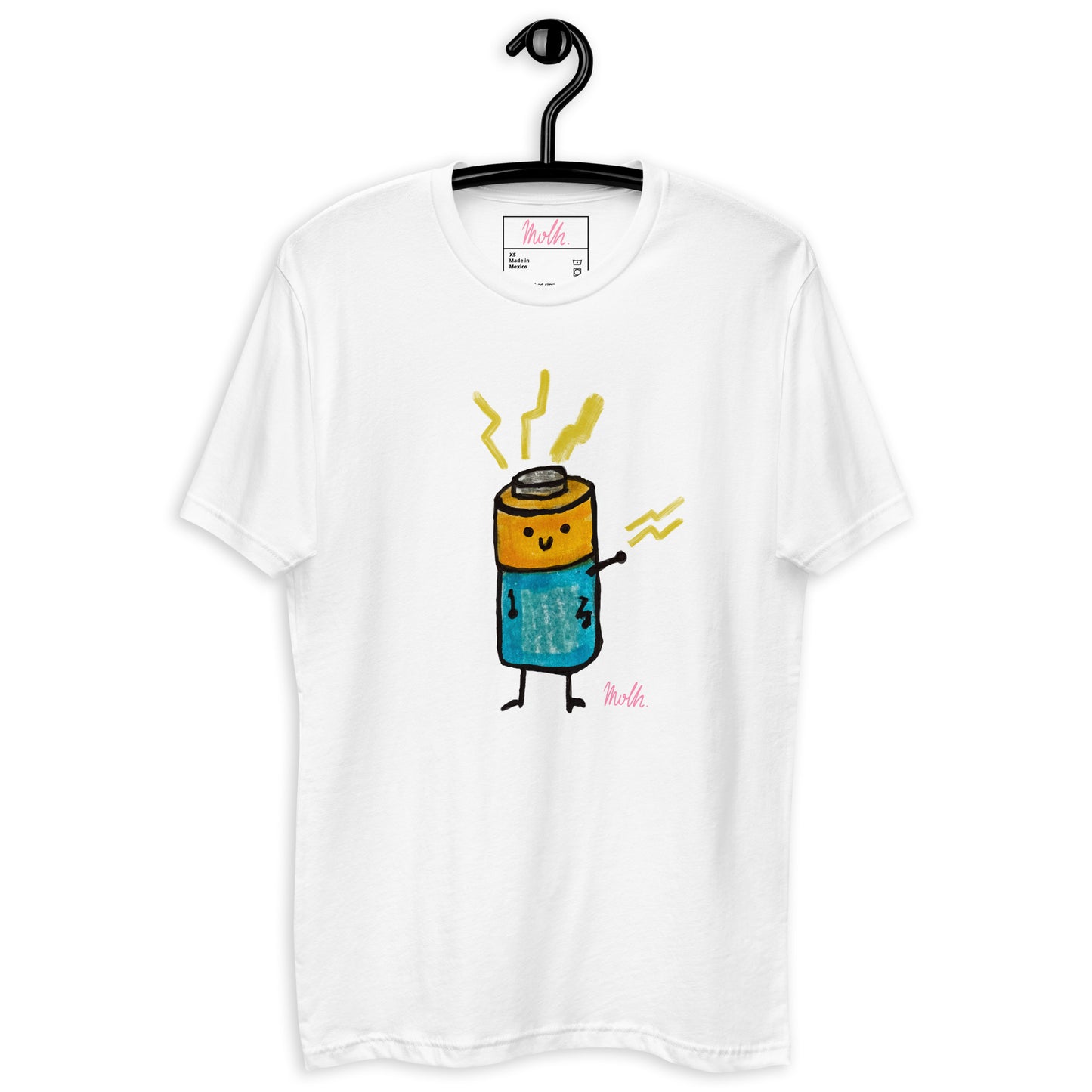 Battery, t-shirt, molh, upgrade, cotton