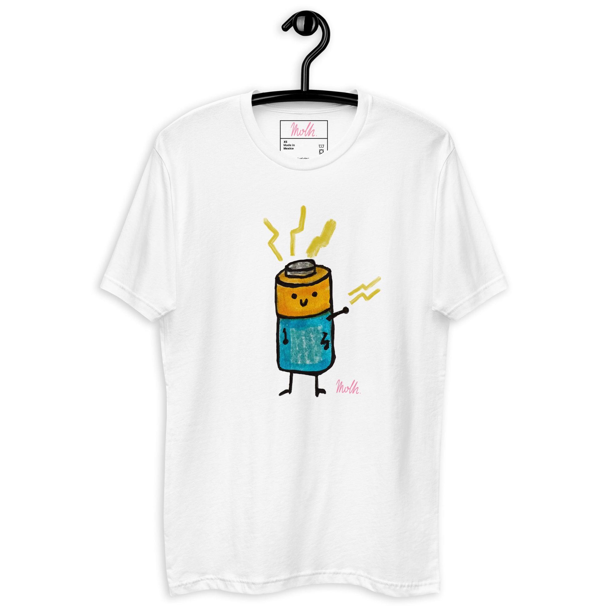 Battery, t-shirt, molh, upgrade, cotton