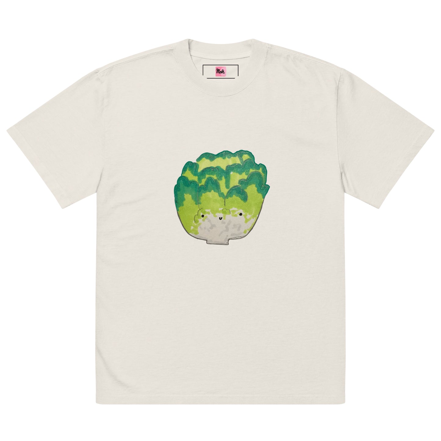 Mr. Lettuce - Oversized faded t-shirt