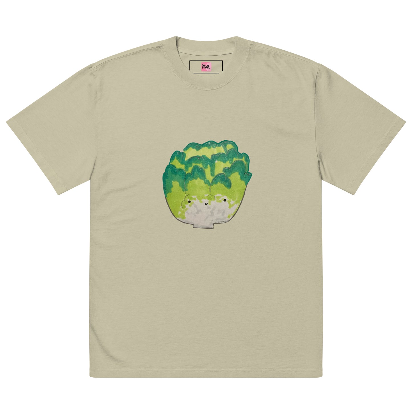 Mr. Lettuce - Oversized faded t-shirt