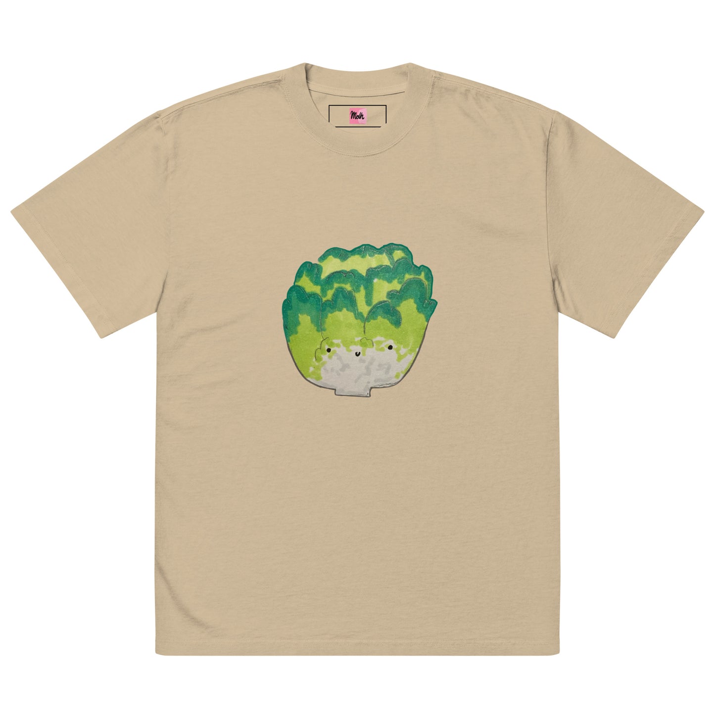Mr. Lettuce - Oversized faded t-shirt