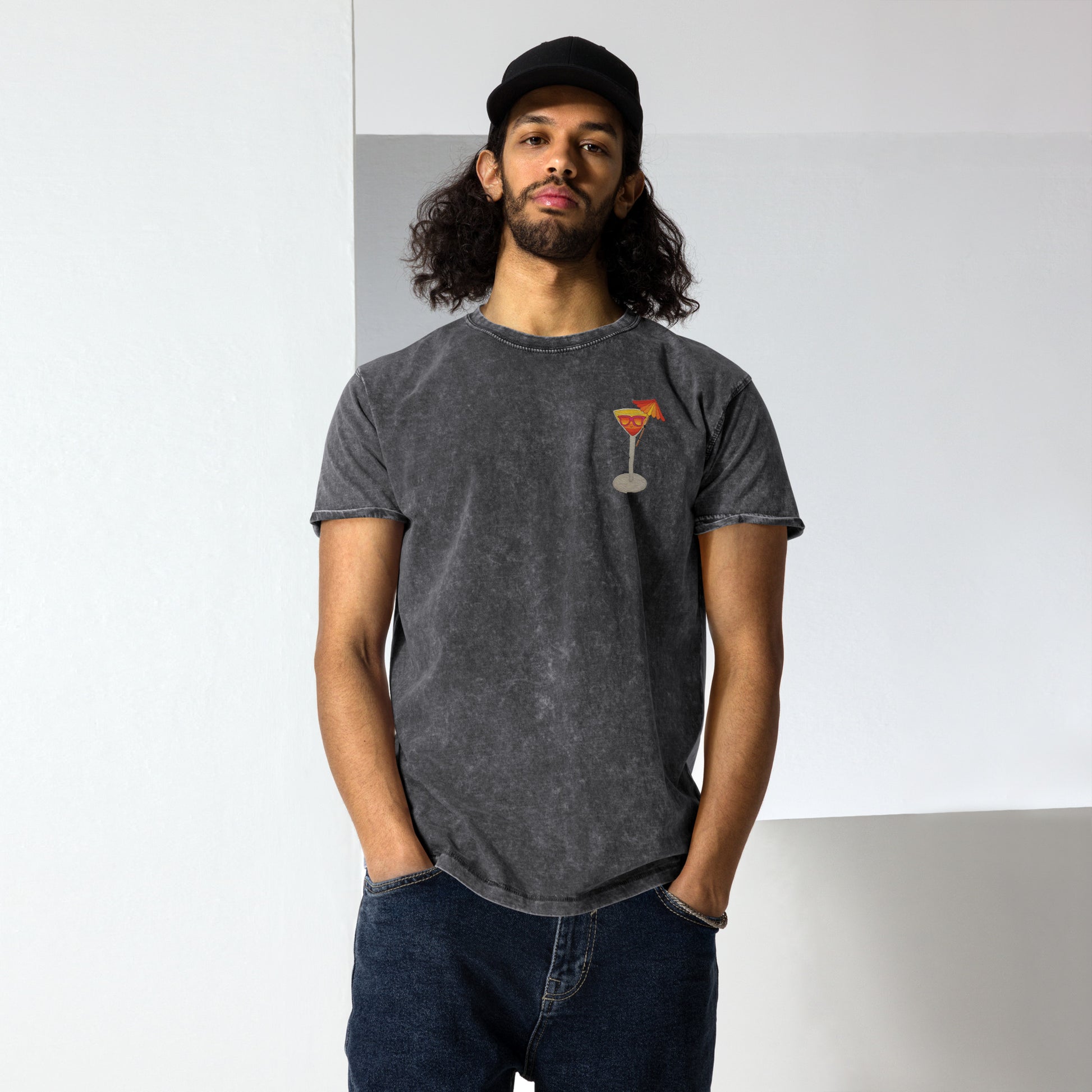 t-shirt, embroidered