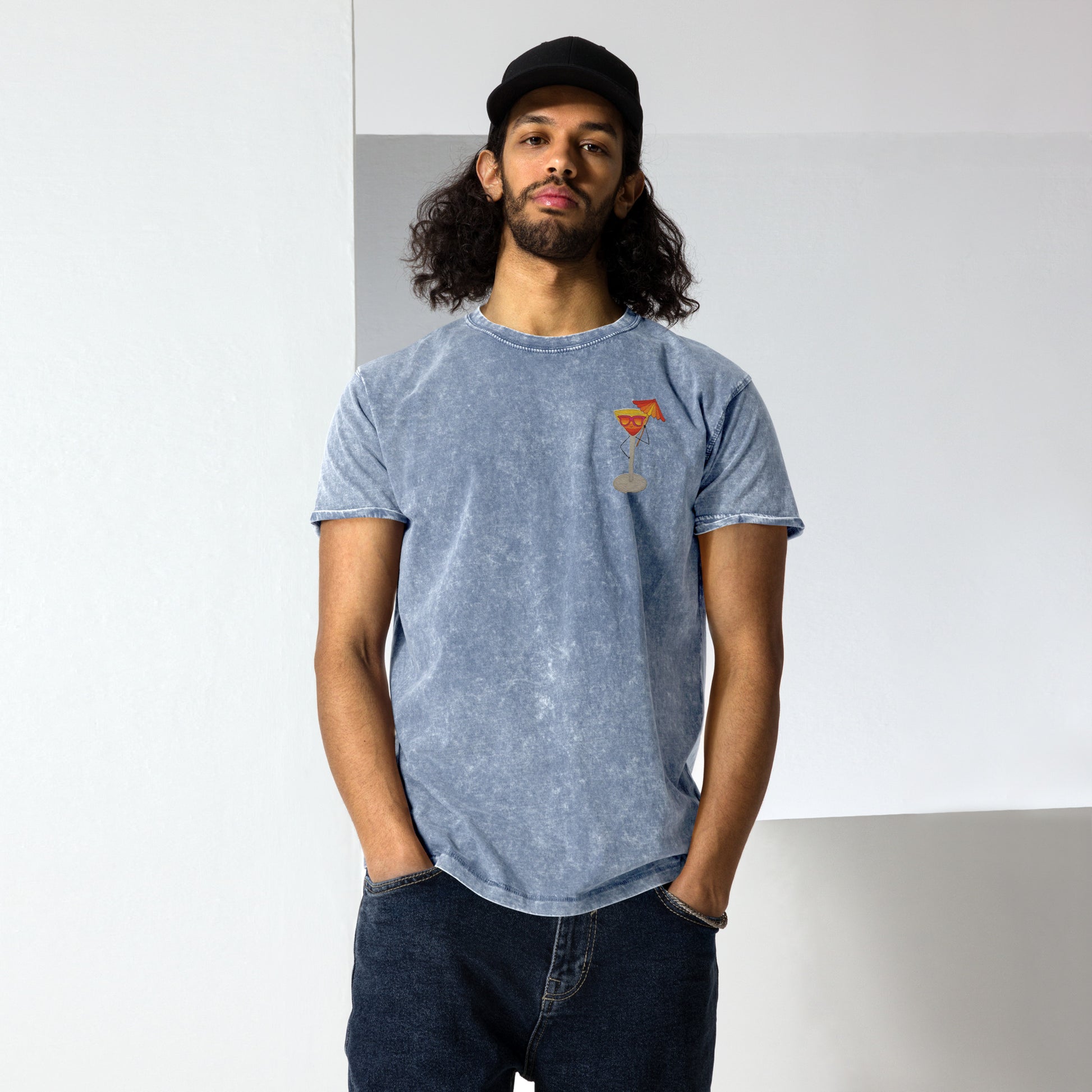t-shirt, embroidered