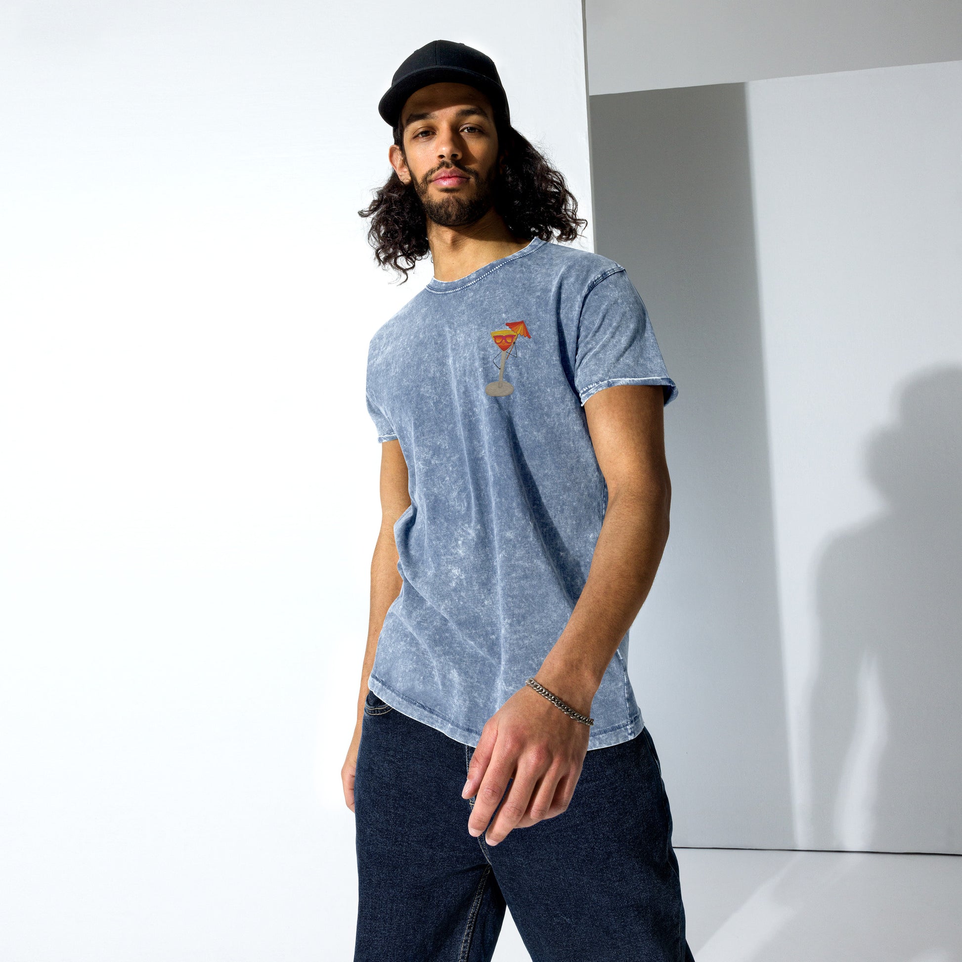 t-shirt, embroidered