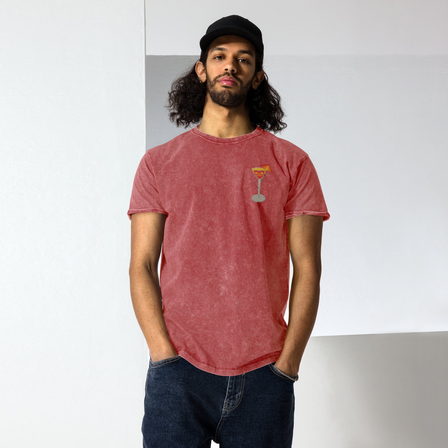 t-shirt, embroidered