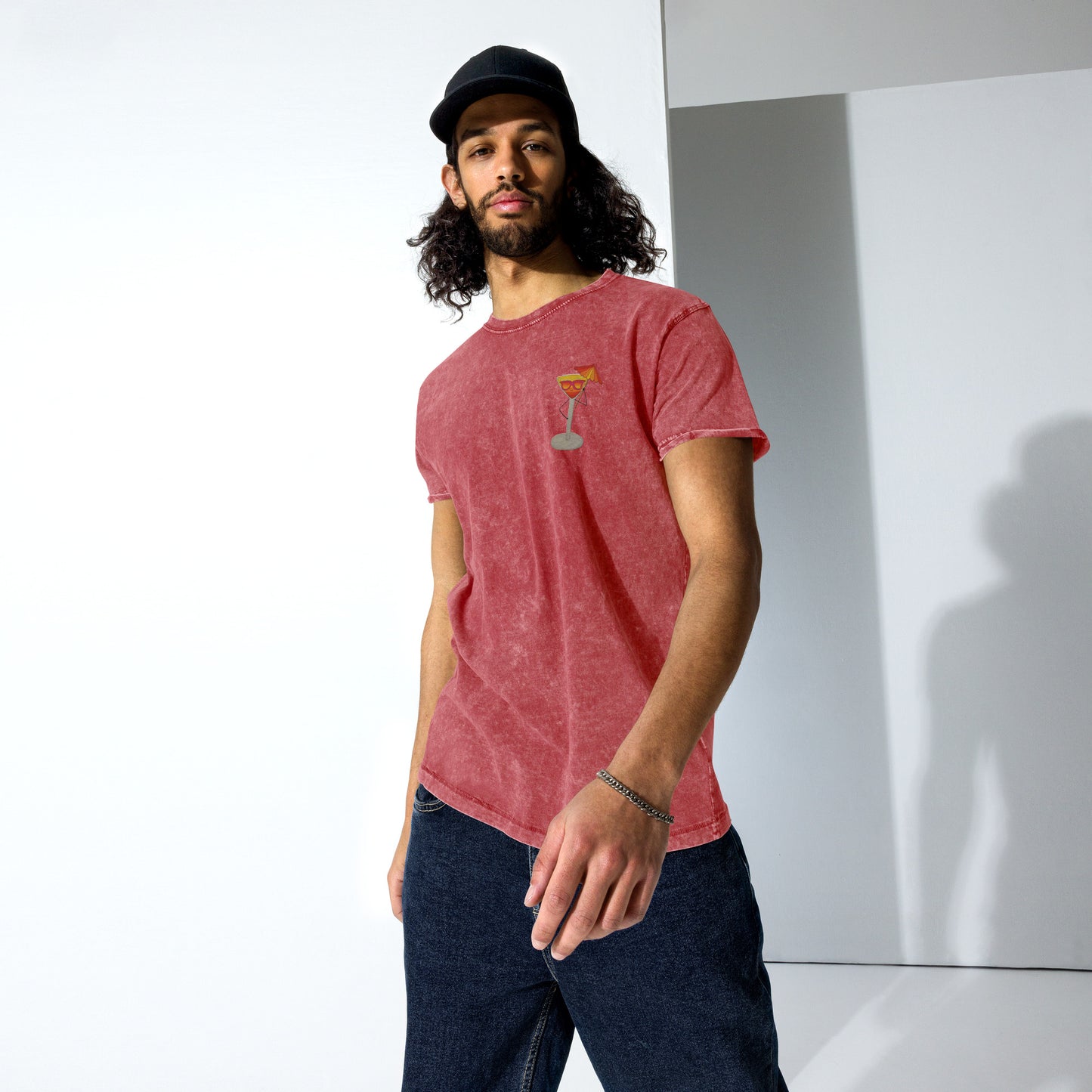 t-shirt, embroidered