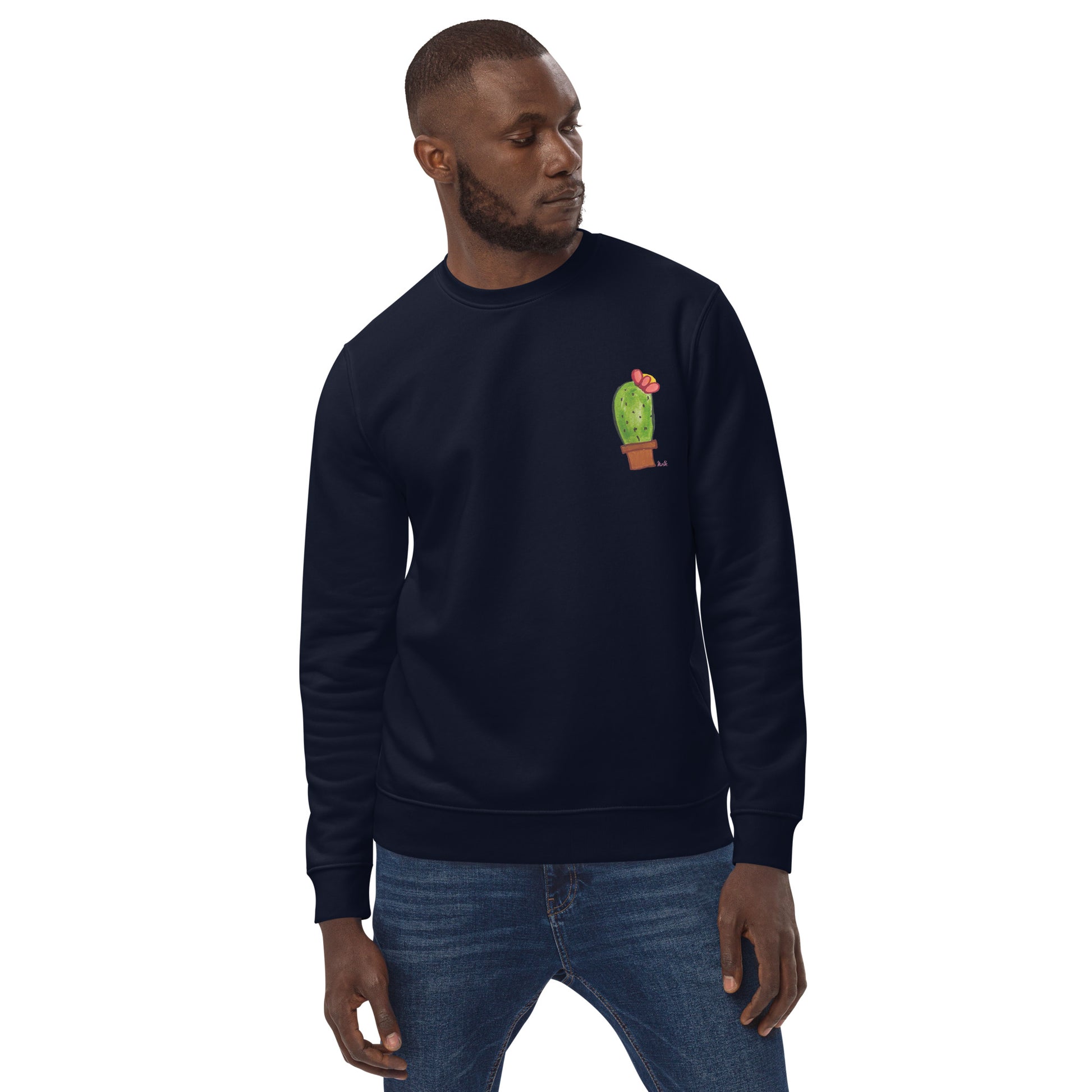 Cactus Flower Print Sweatshirt
