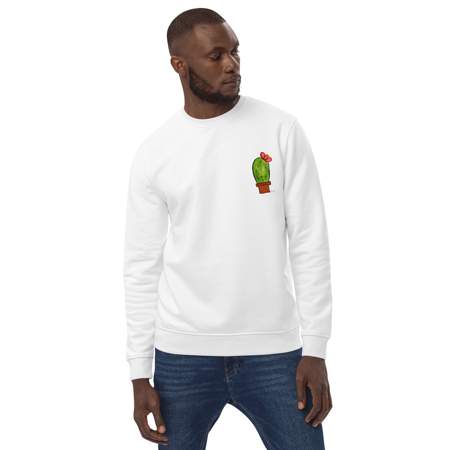 Cactus Flower Print Sweatshirt