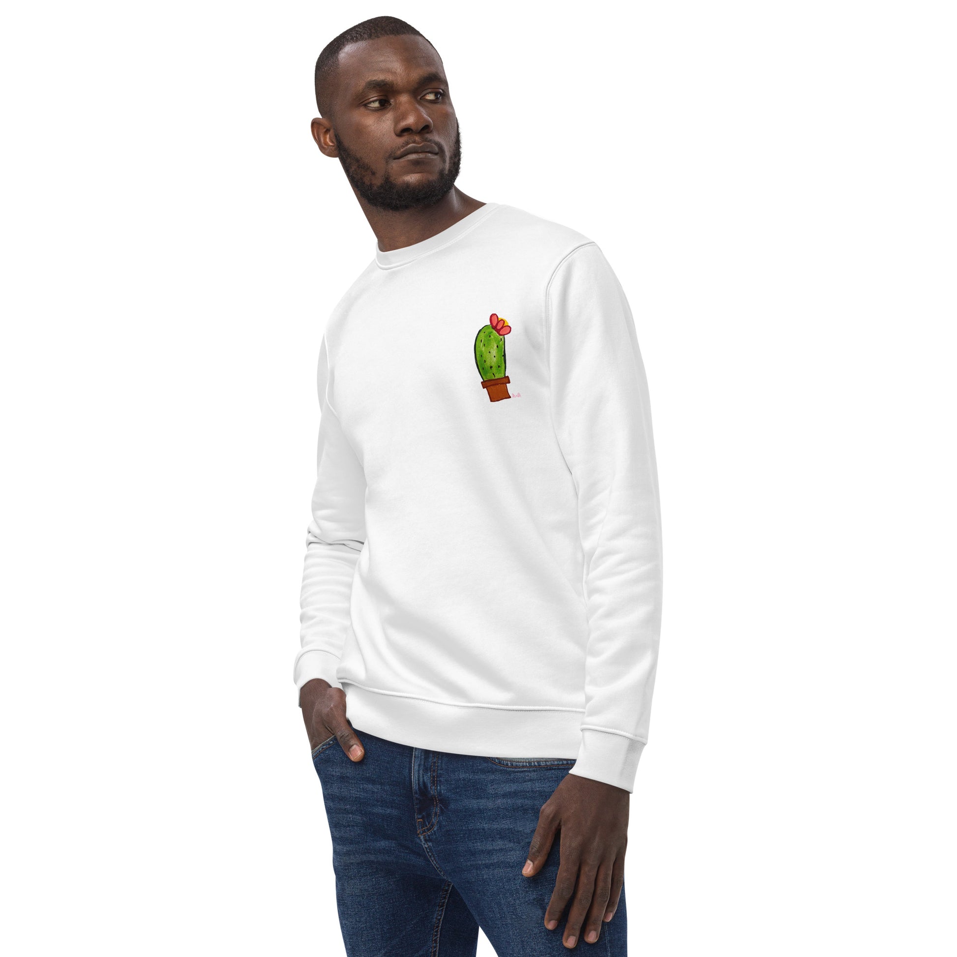 Cactus Flower Print Sweatshirt