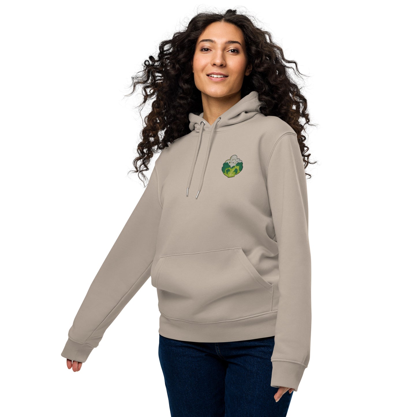 Mr. Cauliflower embroidered eco hoodie