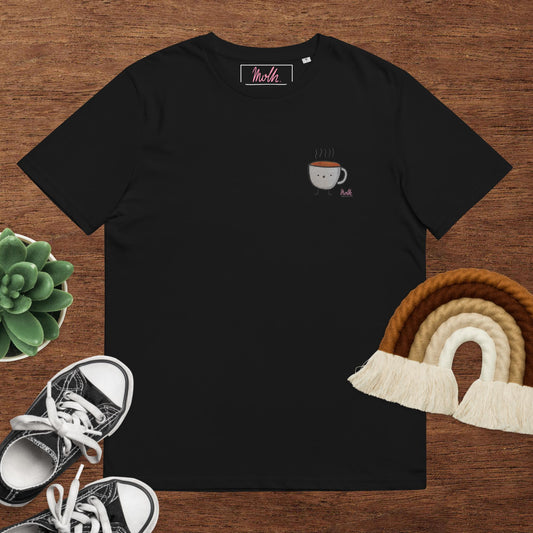 Coffee Mug Embroidered T-Shirt