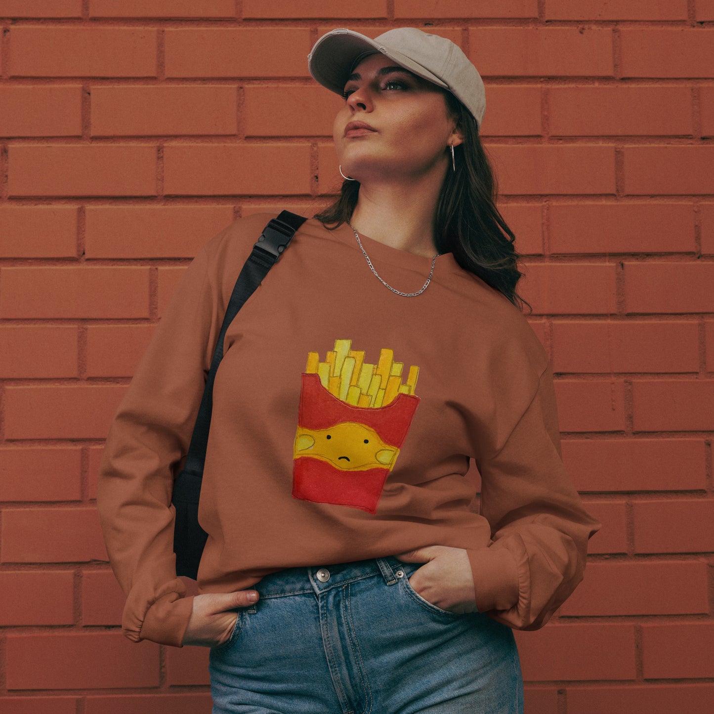 Mr. French fries - heavyweight long sleeve shirt