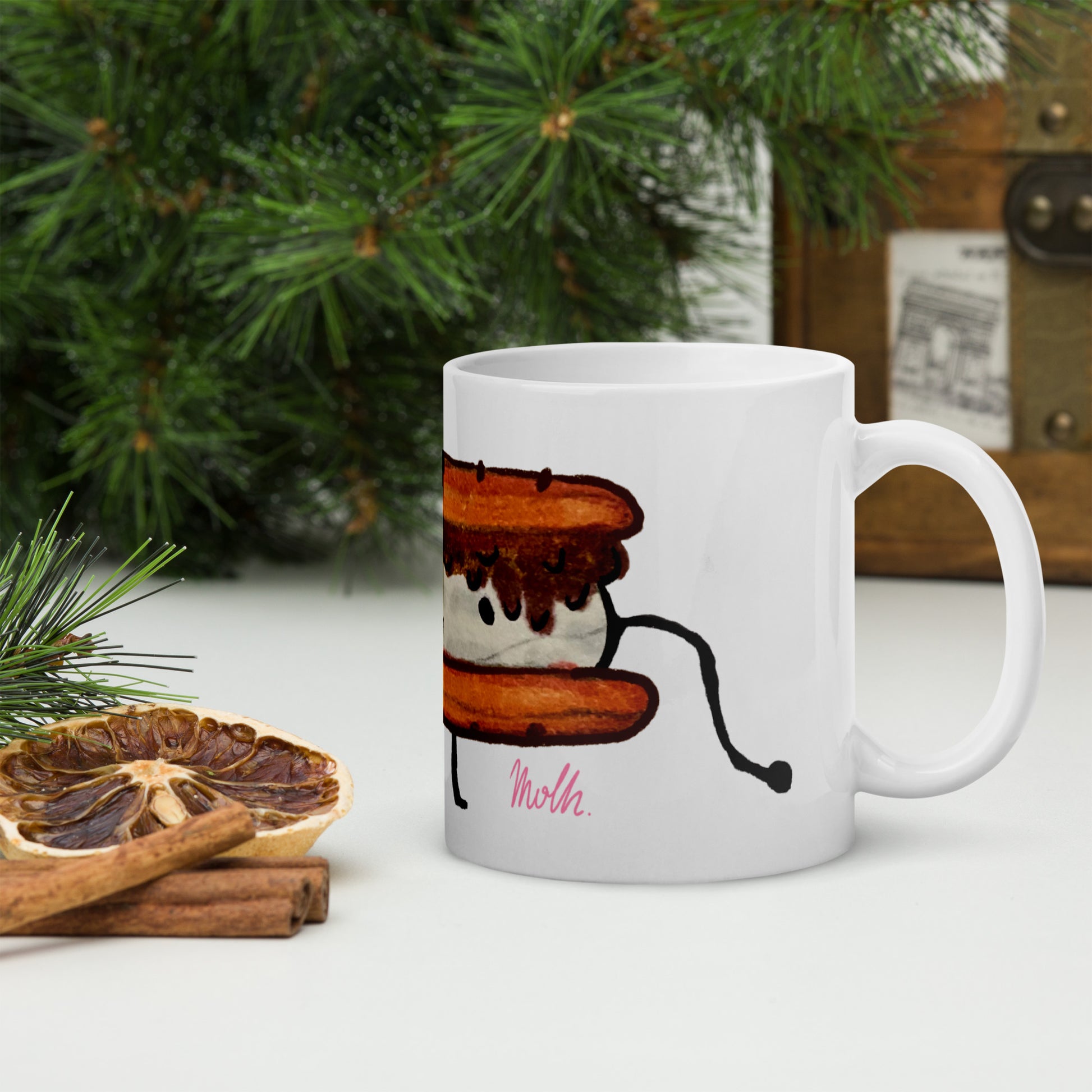 Mr. S’more White glossy mug, MOLH