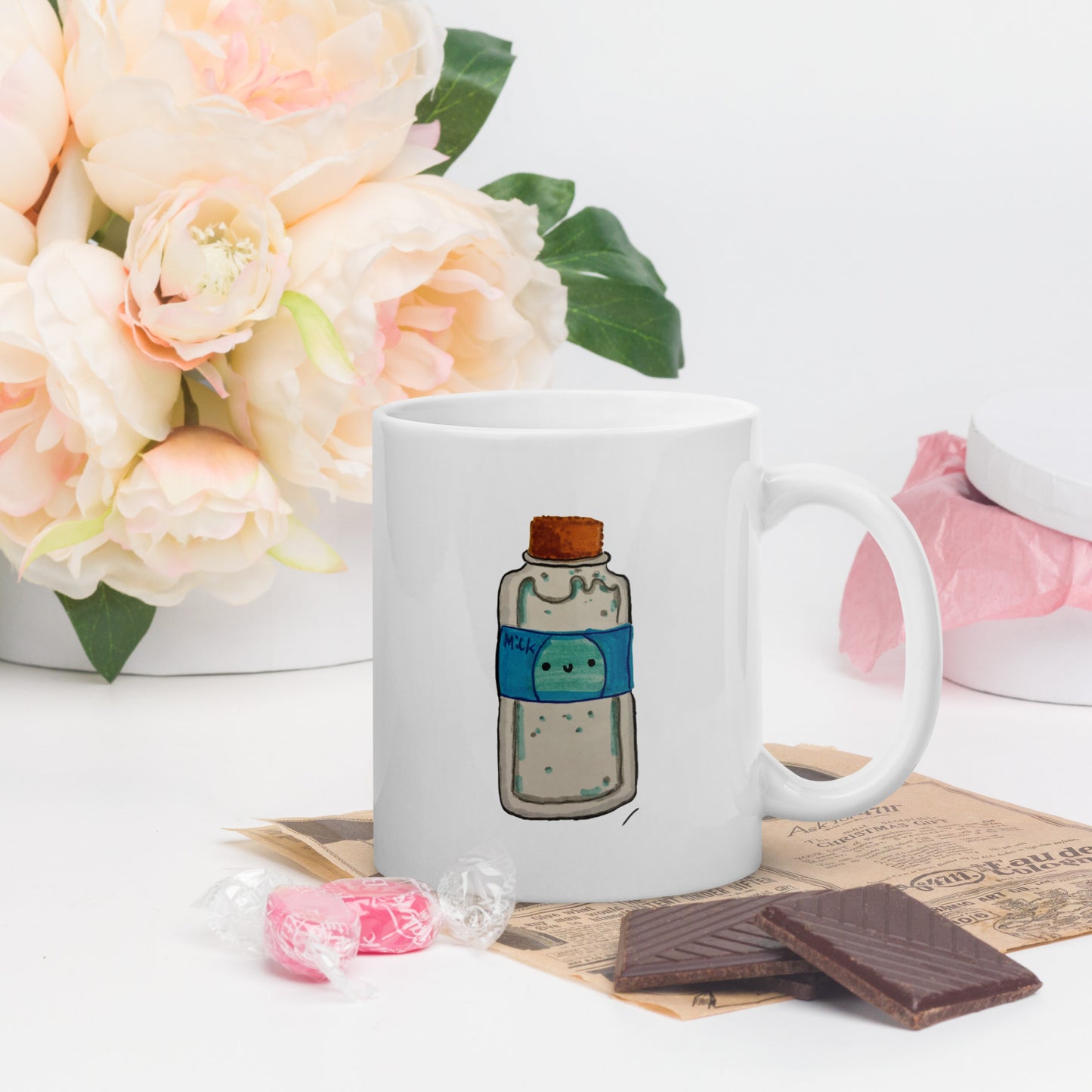 Mr. Milk glossy mug