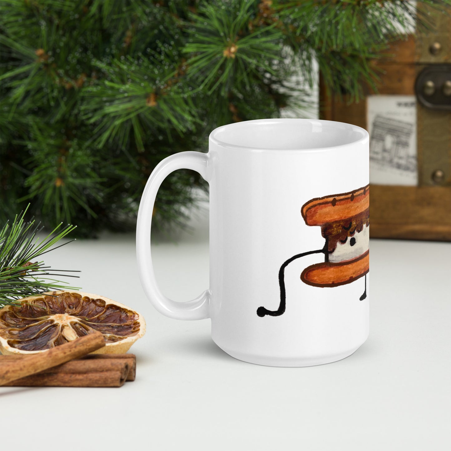 Mr. S’more White glossy mug, MOLH