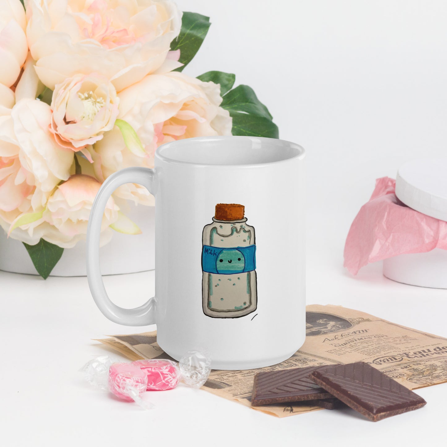 Mr. Milk glossy mug