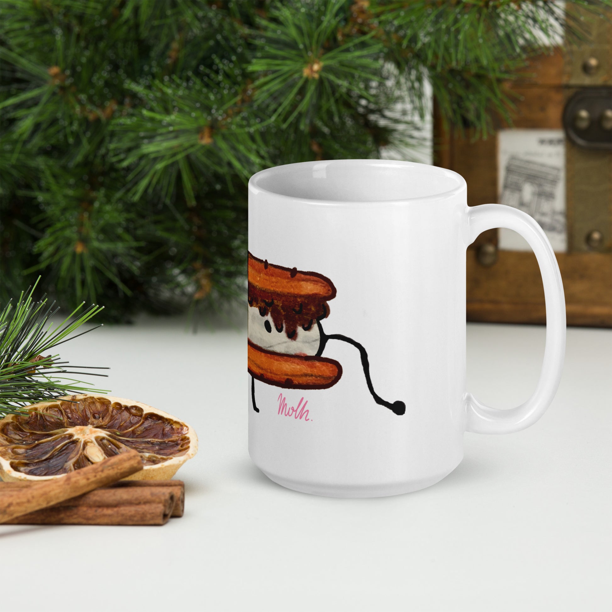 Mr. S’more White glossy mug, MOLH