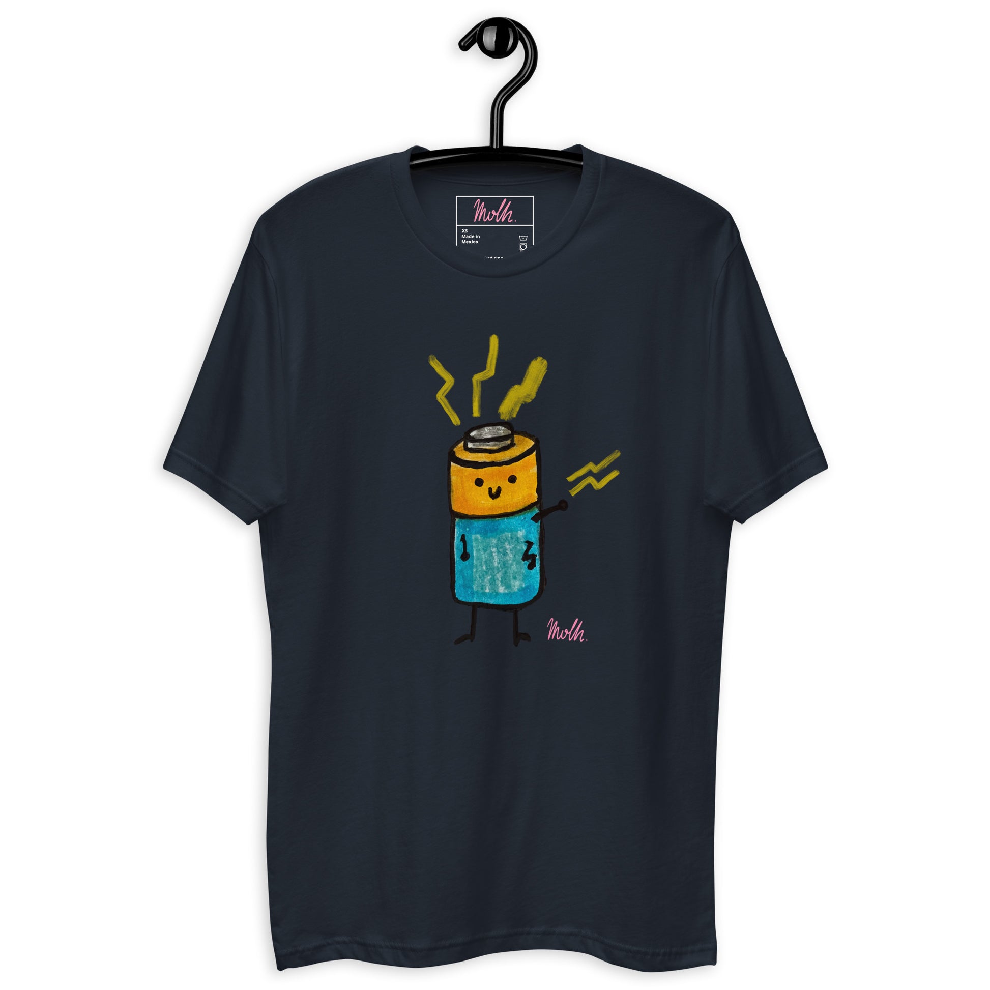 Battery, t-shirt, molh, upgrade, cotton