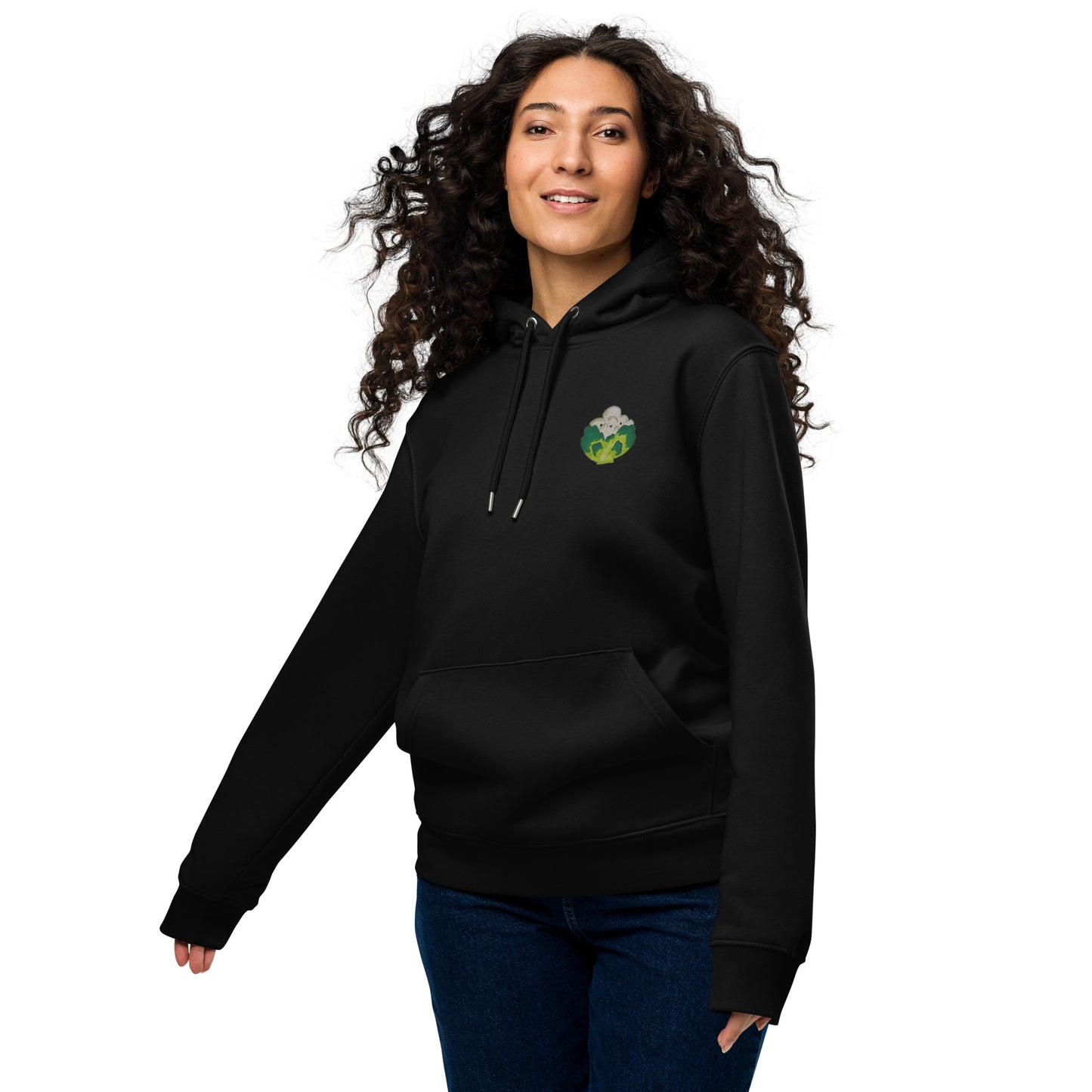 Mr. Cauliflower embroidered eco hoodie