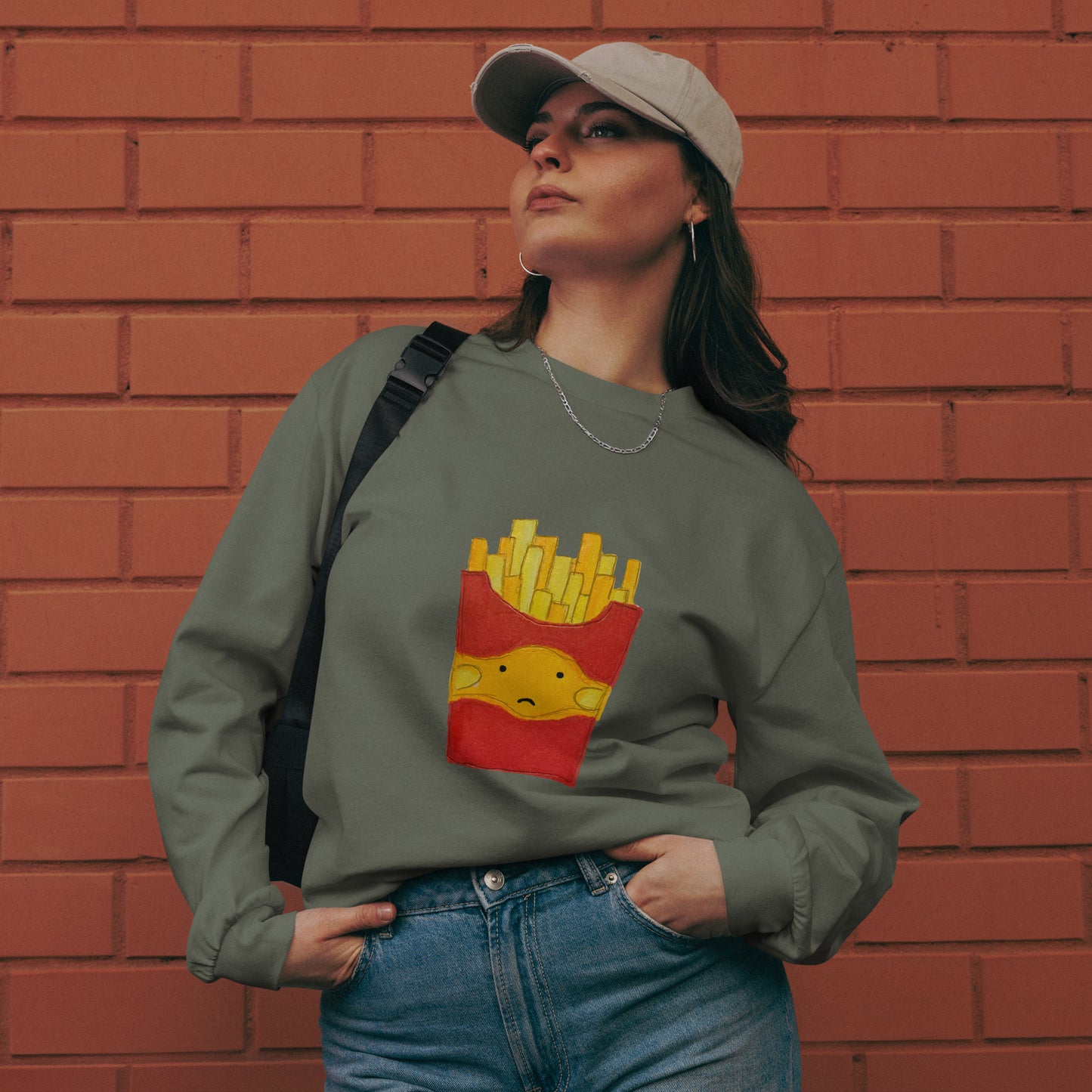Mr. French fries - heavyweight long sleeve shirt
